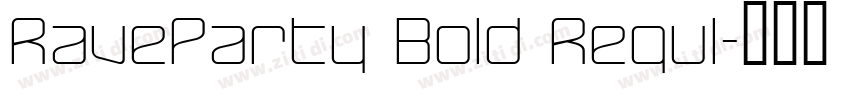 RaveParty Bold Regul字体转换